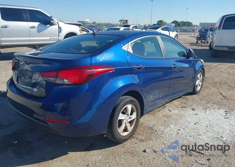2015 Hyundai Elantra Se z USA, uszkodzony, nr VIN 5NPDH4AEXFH649585